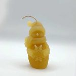 Lumânare naturală om de zăpadă 75 gr